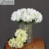 Hortensia Artificial con Textura Realista, Decoración de Hortensia de PU para Eventos de Boda, Planta Ornamental, Flor Falsa de Hortensia Fresca