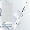 Lámpara de bolígrafo médica recargable por USB para pupila, linterna de acero inoxidable, metal, luz amarilla y blanca, después de presionar el interruptor, control de enfermera