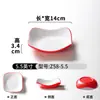Pratos de Melamina Xiangyuanmei Pratos Comerciais Vermelho Branco Espessados Redondos Hotel Panela Quente Prato de Buffet Configuração Pratos de Restaurante