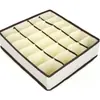 Organizador de gaveta de tecido transfronteiriço para roupas íntimas, meias e calcinhas, caixa de armazenamento de grande capacidade para uso doméstico, Amazon