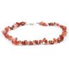 Collar de piedra natural de cristal de grava irregular de color exclusivo transfronterizo, cadena para el cuello estilo boho ins, cadena para la clavícula