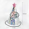 Festa de Aniversário Feliz Chapéu de Aniversário Adulto Chapéu Estrela de Festa Chapéu de Aniversário de Bebê Chapéu Decorativo de Bolo de Ano Um para Crianças
