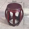 Taburete de Tambor de Palosanto Negro Indonesio, Sándalo Amarillo de Hoja Ancha, Palosanto Africano, Taburete Redondo Chino Tradicional de Madera Maciza, Mesa de Té, Taburete de Guzheng