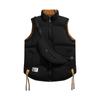 Mochila de Outono e Inverno Colete Reversível para Homens e Mulheres, Colete Reversível, Jaqueta Colete Quente, Jaqueta Pão
