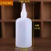 Botellas graduadas de boca fina de 30 50 100 ml, botellas aplicadoras de pintura, botellas dispensadoras de líquidos, botellas de embalaje, botellas de reactivos vacías