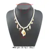 N13648 Estilo Vacaciones de Verano en el Océano Transfronterizo Collar de Concha Caracola Perla de Imitación Moda Exagerado en Capas para Mujer