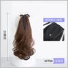 Coleta Postiza para Mujer con Pinza de Sujeción Cabello Largo Rizado Ola Grande Coleta Falsa Naturalidad Ligereza Volumen del Cabello Trenza de Coleta de Imitación