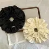 Anillo para el Cabello Doble Cremoso Estilo Ins Coreano Clásico Lindo Color Sólido Chica Dulce Accesorios para el Cabello Plisados Dulces Anillo para el Cabello