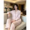 Pijama térmico com estampa de leopardo para mulheres, conjunto quente de outono e inverno com mangas compridas e calças compridas, roupa de casa casual moderna e estilosa