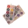 10 cores/15 cores fio de algodão para esfregar à mão caixa transparente 1,0 mm linha fina para texto brincar usar linha para miçangas corda de mão linha trançada material acessórios