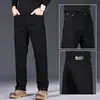 Jeans negros de alta gama para hombre, corte recto y holgado, nuevo modelo otoño/invierno 2026, pantalones versátiles de otoño