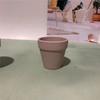 Maceta transpirable de cerámica roja gris claro estilo nórdico INS simple para plantar suculentas de interior y exterior Universal