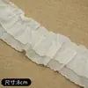 En Stock Exquisito Encaje Arrugado de Seda con Adorno para Cuellos y Puños, Accesorios de Encaje para Ropa de Muñecas