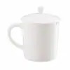Xícara de chá de porcelana branca Dehua com tampa, caneca de cerâmica para escritório, conjunto de xícaras para degustação de chá com certificação QS, xícara para apreciação da arte do chá