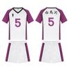 Uniforme Cosplay do Colégio Shiratori Uniforme Escolar de Manga Curta Esportivo de Academia para Meninos Vôlei Uniforme de Equipe Estilo Anime Japonês