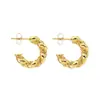 Pendientes Europeos y Americanos de Acero Inoxidable Transfronterizos, Pendientes de Moda Irregulares Versátiles de Lujo Ligero Estilo Minimalista para Mujer, Diseño Asimétrico para Viajeros
