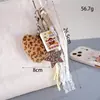 Novo Pingente de Bolsa Crochê Feito à Mão Série Frutas Miu Corrente para Pendurar Celular Corda de Couro Versátil Pingente de Celular