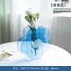 Florero de Acrílico Transparente de Gama Alta Adorno de Decoración de Escritorio Arreglo Floral para Sala de Estar Flores Cultivadas en Agua Florero Transparente de Colores