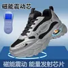 Sapatos Femininos com Veludo Plus para Outono e Inverno Sapatos Esportivos Casuais Quentes Espessados Sapatos de Massagem Magnética Vibratória com Pulso Elétrico Unissex Sapatos de Pai