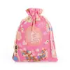 Bolsas de Algodón con Cordón Floral Personalizadas para Guardar Artículos, Soporte para Impresión de Logo, Venta al por Mayor a Partir de un Paquete, Bolsita de Incienso Repelente de Mosquitos de Regalo
