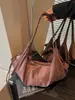Diseño de nicho coreano transfronterizo, bolso de gamuza mate, nueva colección otoño 2026, bolso de hombro retro para el día a día