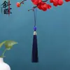 Venta directa del fabricante: Borla Pequeña de 8 cm con Cuentas y Casquillo, Borla Colgante, Memoria USB, Hanfu, Equipaje, Marcapáginas, Accesorios