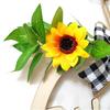 Cartão de boas-vindas de madeira luminoso estilo pastoral, etiqueta de pendurar criativa, decoração de porta de boas-vindas