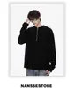 Yuanq Estilo Americano Básico Zíper Manga Longa Nicho Gola Redonda Veludo Cor Sólida Retro Manga Longa Tendência Top