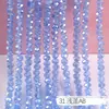 Cuentas para Ruedas de 2/3/4/6/8mm Accesorios para Joyería DIY Cuentas Sueltas de Cristal Color Estándar Transparente Cadena Completa