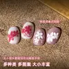 Arte de Uñas Sin Color Pintura con Placa Trasera Placa de Acero Encaje Lazo Manhua Sello Transparente Transferencia Herramientas de Arte de Uñas Venta al por Mayor