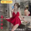 Lencería transfronteriza de talla grande, sexy y seductora, con un diseño de mariposa de encaje transparente, tirantes finos y copas incorporadas, perfecta para ropa de estar en casa.