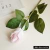 Flor artificial de rosa hidratante ao toque, haste única, rosa de Dia dos Namorados, decoração de casa, presente de Dia dos Namorados, botão de rosa