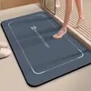 Alfombrilla de Piso Antideslizante Absorbente de Agua para Baño, Felpudo para Puerta de Inodoro, Secado Rápido, Puerta de Entrada, Baño, Barro de Diatomeas, Resistente al Desgaste