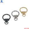 Llavero de primavera al por mayor de 8 palabras 30 mm gancho dorado llavero diy accesorios de joyería para colgar en el bolso de muñeca de peluche