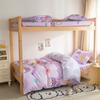 Juego de Ropa de Cama de Tres Piezas para Estudiantes Escolares, Funda de Edredón, Protector de Colchón, Colcha de Algodón Puro para Estudiantes, Estilo de Sábana para Cama de Dormitorio, Estilo Dormitorio