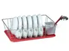 Estante de almacenamiento para cocina estante de almacenamiento para vajilla escurridor de platos escurridor estante de encimera estante de platos de doble capa estante de almacenamiento de metal