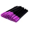 50 cepillos desechables para pestañas individuales color coreano rollo de pestañas silicona pincel para maquillaje de ojos herramientas de maquillaje de belleza
