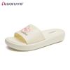 Pantuflas Antideslizantes Luofu Hogar Interior Baño Ligeras Suela Suave Sin Olor Una Tira Casual Suela Gruesa Calzado Exterior Zapatos de Playa