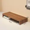 Soporte para computadora ajustable en altura, elevador de monitor para oficina, estante de madera para escritorio, base elevada para computadora de escritorio