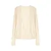 En stock LILIZHOU cómoda serie 100% lana ballet sensación diaria cárdigan de punto top camisola ropa interior otoño