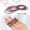 Cuerda para el Cabello de Alta Gama Coreana de Alta Elasticidad Goma Elástica Diadema Negra Lazo para el Cabello Sin Costuras Accesorios para el Cabello Duraderos Accesorios para la Cabeza Venta al Por Mayor