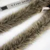 Venta al por mayor desde la fábrica de origen, Tiras de Piel Sintética de Mapache, Accesorios para Ropa de Chaquetas y Sudaderas, Tiras de Polar para DIY
