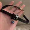 Gargantilla Punk de Diamantes Negros Y2K para Chica Dulce, Fresca, Picante, Subcultura Gótica, Accesorio de Diseño de Nicho Resistente