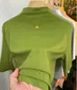 Camiseta negra de cuello alto medio, manga media para mujer, nueva colección otoño/invierno 2026, elegante y ajustada, top de capa base de manga de tres cuartos