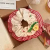Scrunchie de Renda Estilo Coreano para Mulheres 2026 Novo Estilo Elástico de Cabelo Estilo Preguiçoso Corda de Cabelo Grande Acessório para Coque Flor de Cabelo