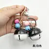 Chaveiro de sino bicolor, fecho lagosta, disponível em vários tamanhos, um acessório versátil para bolsas, sino grande, atacado, perfeito como um pequeno presente para feriados