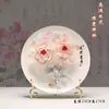 Porcelana de Peônia de Luoyang Atacado Ornamentos Cerâmica Artesanal Decoração de Sala de Estar Prato Pendurado Artesanato Presentes de Inauguração