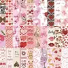 30 Marcapáginas de Dibujos Animados, Lindos Retro Simples Estilo Cuaderno de Notas Materiales Artísticos Creativos, Colección de Tarjetas Marcapáginas de Papel para Lectura
