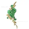 Parche de Encaje Bordado a Mano con Forma de Flor de Peonía Tridimensional, Aplicación para Ropa Cheongsam, Accesorios, Descuento por Cantidad
