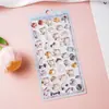 Adesivos Infantis Cor Sólida 2026 Adesivos 3D em Relevo Adesivos de Cristal Gema Adesivos Fofos Decoração de Celular Padrões de Desenho Animado